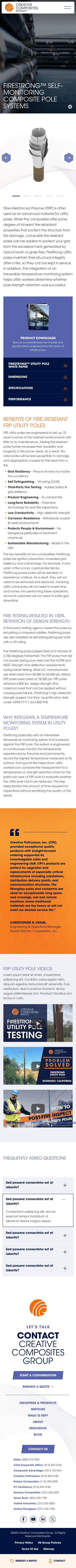 Product detail page, mobile