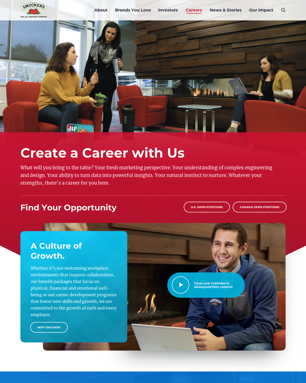 Careers page, 2019 design