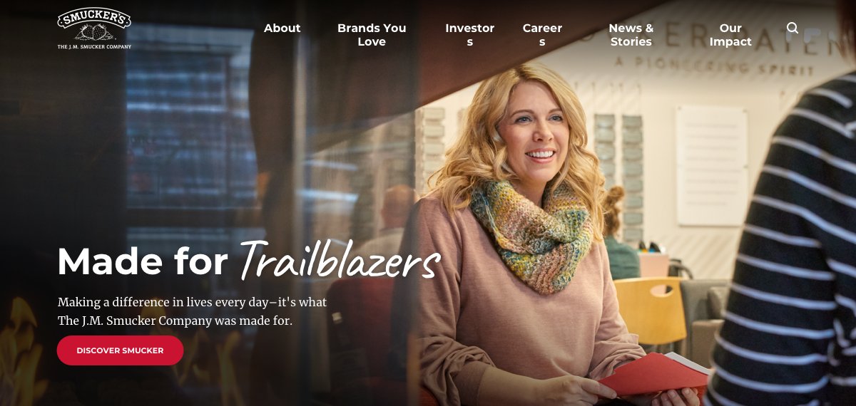 Home page hero direction: Made for Trailblazers