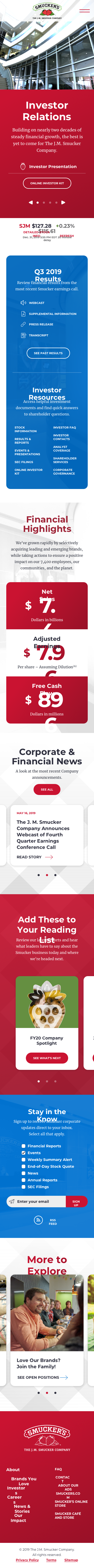 Investor Relations, mobile